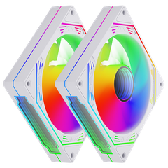 Fan Case Magic Ultra SnowMan Molex - Trắng | Cắm nguồn trực tiếp, RGB, fan lẻ 120mm