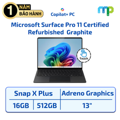 Laptop Microsoft Surface Pro 11 (Certified Refurbished) Snapdragon X Plus/16GB/512GB-SSD/13.0 TOUCH/Win11 Graphite