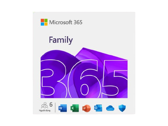 Phần mềm Office Microsoft M365 Family Subscr PK Lic 1YR Online APAC EM ESD EP2-36890