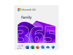 Phần mềm Office Microsoft M365 Family Subscr PK Lic 1YR Online APAC EM ESD EP2-36890