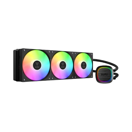 Tản nhiệt nước AIO Gamdias AURA GL360 v2 ARGB Black WAAURAGL360V2BLGA