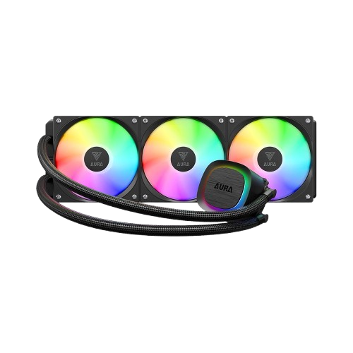 Tản nhiệt nước AIO Gamdias AURA GL360 v2 ARGB Black WAAURAGL360V2BLGA