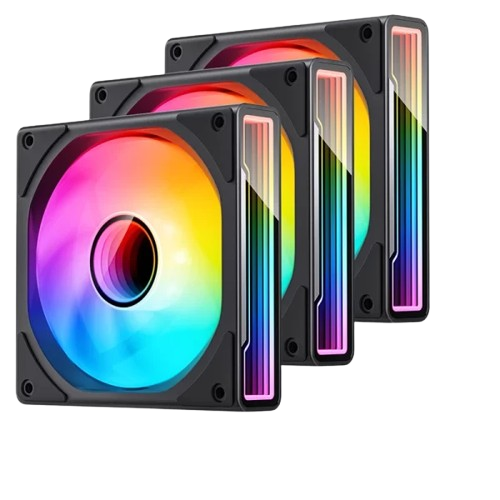 QUẠT TẢN NHIỆT JONSBO ZK-120B BLACK Xuôi