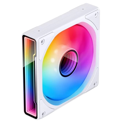 QUẠT TẢN NHIỆT JONSBO ZK-120B B WHITE Xuôi