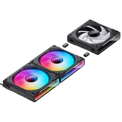 QUẠT TẢN NHIỆT JONSBO ZK-120B BLACK Xuôi