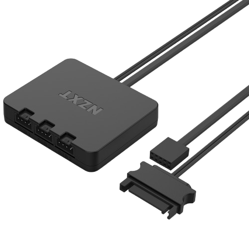 Bộ 2 fan NZXT F140 RGB DUO Twin Pack/ Trắng/ kèm hub