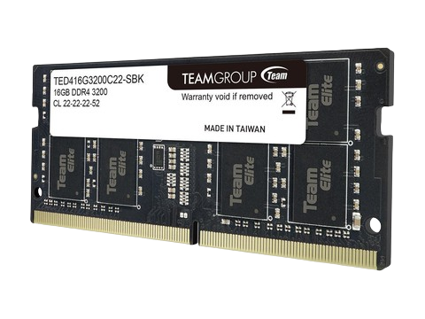 Ram laptop Teamgroup Elite 8GB DDR4 3200 (TED48G3200C22-SBK) (SODIMM)