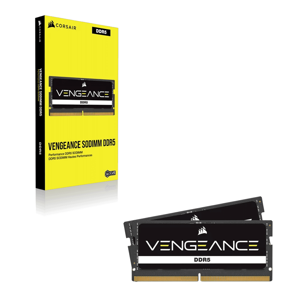 Ram Laptop Corsair 16GB | 1x16GB, DDR5, 5200MHz SODIMM, Black PCB, 1.1V (CMSX16GX5M1A5200C44)