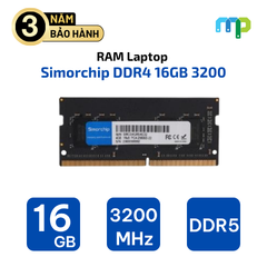 Ram laptop Simorchip DDR4 16GB Bus 3200 C22 SMC16G8S4E32 (SODIMM)