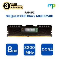 Ram PC MCQuest Merlin Udimm 8GB D4-3200 Black MUD32S8H
