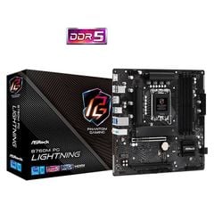 Mainboard ASRock B760M PG Lightning/ Intel B760/ Socket 1700/ Micro ATX/ 4 khe DDR5