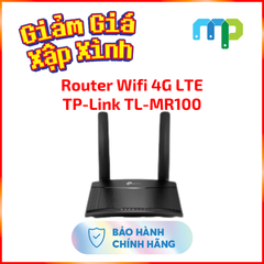Thiết bị mạng Tp-Link TL-MR100 Router Wi-Fi 4G LTE Chuẩn N Tốc Độ 300 Mbps