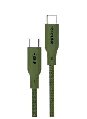 Cáp sạc nhanh USB-C to USB-C 1m Totolink T601CC-GN