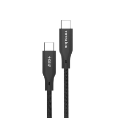 Cáp sạc nhanh USB-C to USB-C 1m Totolink T601CC-BK