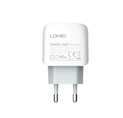 Cốc sạc nhanh LDNIO 27w màu trắng A1206C  (Type C + Type C 1m)