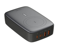 Cốc sạc nhanh LDNIO 140w màu đen Q4010 (2Usb + 2Type C + Lightning)