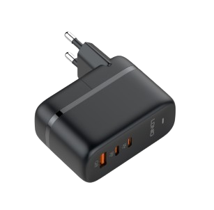 Cốc sạc nhanh  LDNIO 65w màu đen Q366(2Type C + Usb + cáp Type C 1m + 3 ĐĐ 2c/3c)