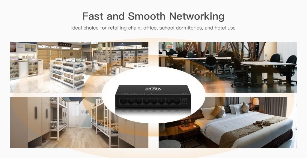 Thiết Bị Chuyển Mạch Switch 8 Port Gigabit Wi-tek WI-SG108 V3