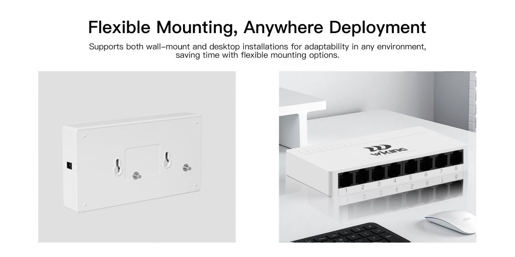 Thiết Bị Chuyển Mạch Switch 8 Port 1000Mbps Wi-tek Wiking WK-S308