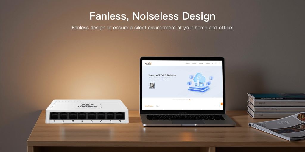 Thiết Bị Chuyển Mạch Switch 8 Port 1000Mbps Wi-tek Wiking WK-S308