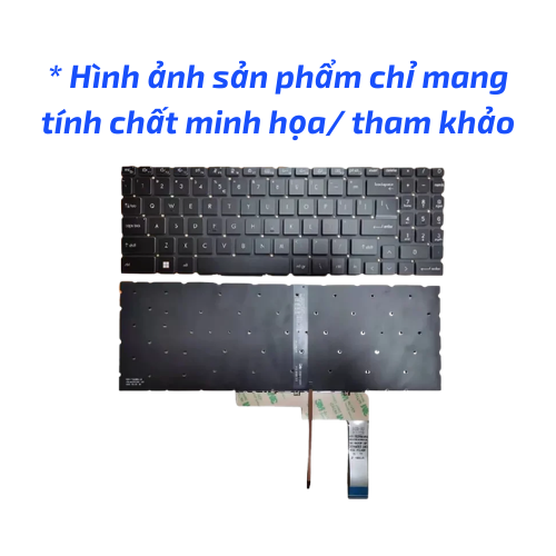 Thay bàn phím Laptop Msi Bravo 15 GF66 GL66 Led Trắng