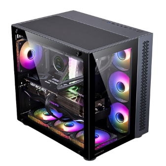 Vỏ máy tính Case Golden Field Window 360 black