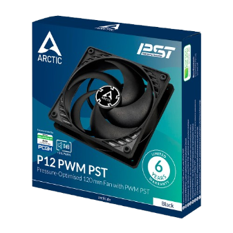 Quạt Tản Nhiệt Arctic P12 PWM PST Fan Black
