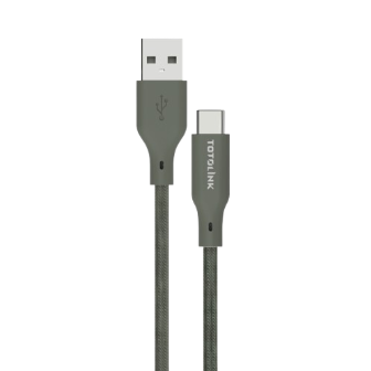 Cáp sạc nhanh USB-A to USB-C 1m Totolink T1AC-GY