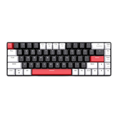Bàn Phím Cơ EDRA EK368L White&Black Không Dây/3 Chế Độ/68 Phím