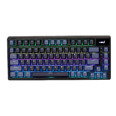 Bàn Phím Cơ Không Dây EDRA EK375 Pro Alpha (Navy-Blue)/3 Chế Độ/Có Màn Hình/75 Phím