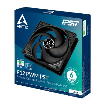 Quạt Tản Nhiệt  Arctic P12 PWM PST Fan Black