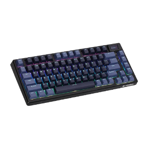 Bàn Phím Cơ Không Dây EDRA EK375 Pro Alpha (Navy-Blue)/3 Chế Độ/Có Màn Hình/75 Phím