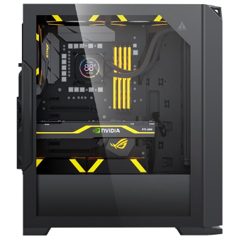 Vỏ máy tính Case Golden Field See view Room FM01 Black