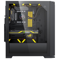 Vỏ máy tính Case Golden Field See view Room FM01 Black