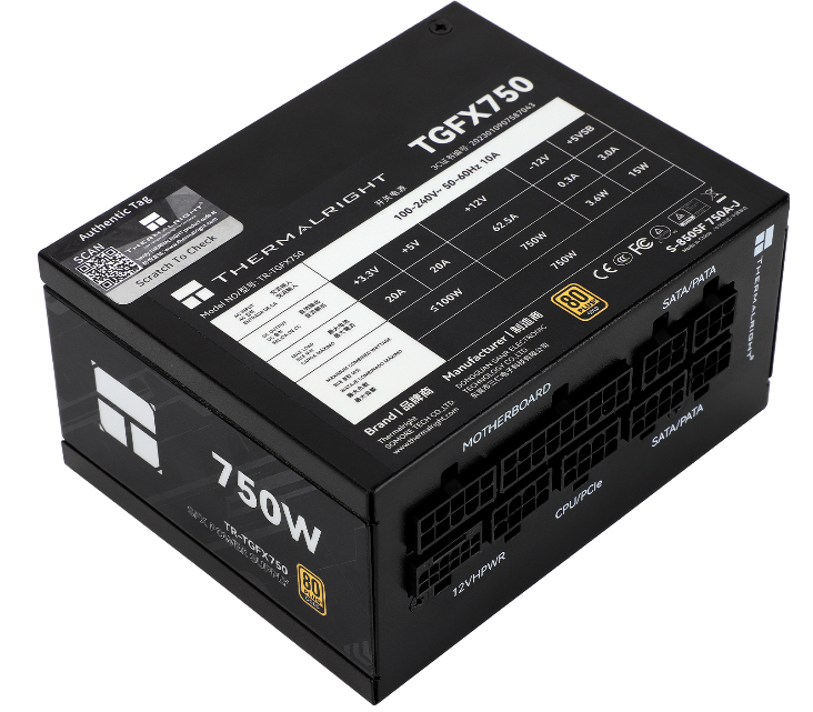 Nguồn Thermalright SFX TGFX 750W - Black | Full Module, 80 Plus Gold, ATX 3.0, PCIe 5.0