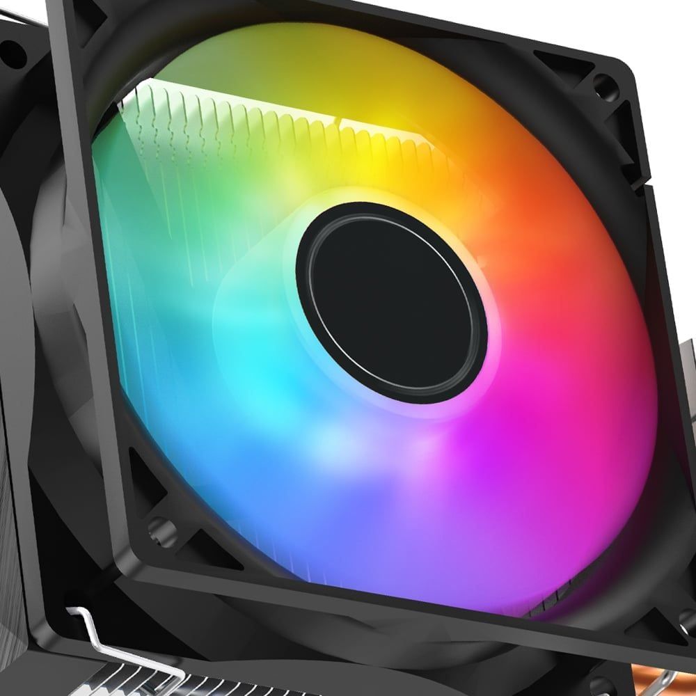Tản nhiệt khí Leopard K200 Black | 92mm, RGB (1200, 1700, AM4, AM5)