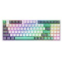 Bàn phím cơ không dây Machenike K500 Pro-B94W/Wireless/Tri-Mode RGB/White/Silver Switch