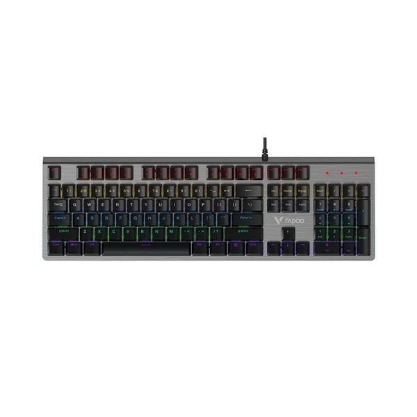 Bàn phím cơ có dây Gaming Rapoo V520 | Rainbow/ LED hông RGB
