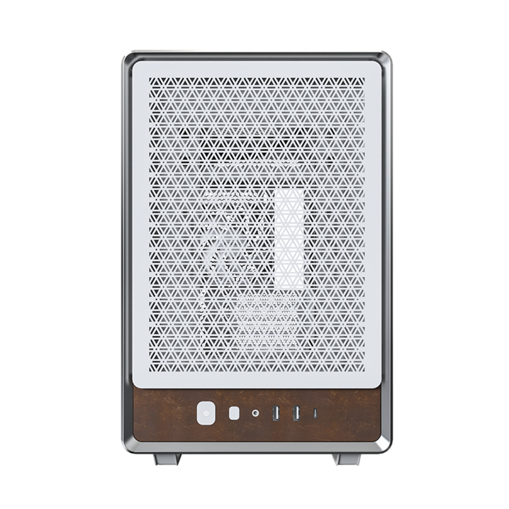 Thùng máy Montech Heritage Pro (Mini PC) | Trắng, kèm sẵn 4 fan