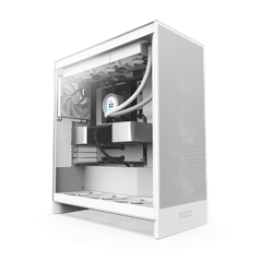 Thùng máy NZXT H7 Flow 2024 - White | kèm sẵn 3 fan F120Q (CM-H72FW-01)