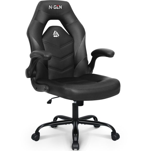 Ghế văn phòng / Gaming N-GEN APEX Series (8659) | Màu đen/ chân xoay kim loại