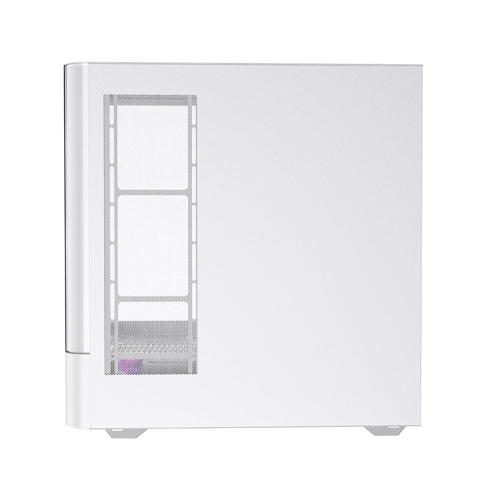 Thùng máy Case Leopard AC-02 | Trắng, kính cong, LCD