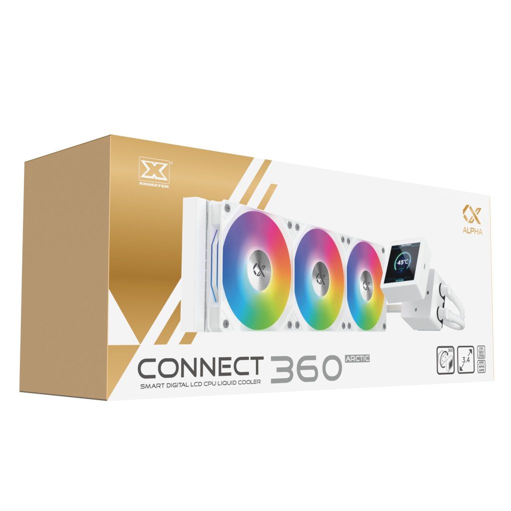 Tản nhiệt nước Xigmatek Alpha Connect 360 ARGB - White
