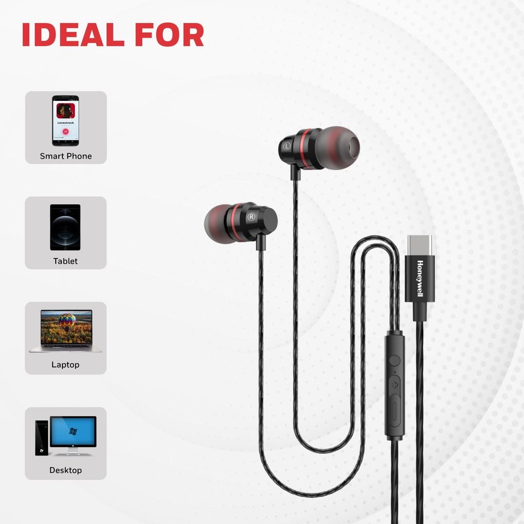 Tai nghe Honeywell Suono P60 (HC000402/AUD/WEP/BLK/TYPEC)