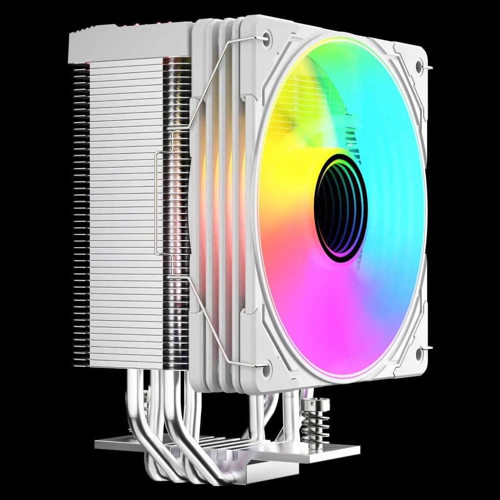 Tản nhiệt khí CPU CoolMoon GT400 ARGB - White | Hiển thị nhiệt độ, hỗ trợ socket 2011