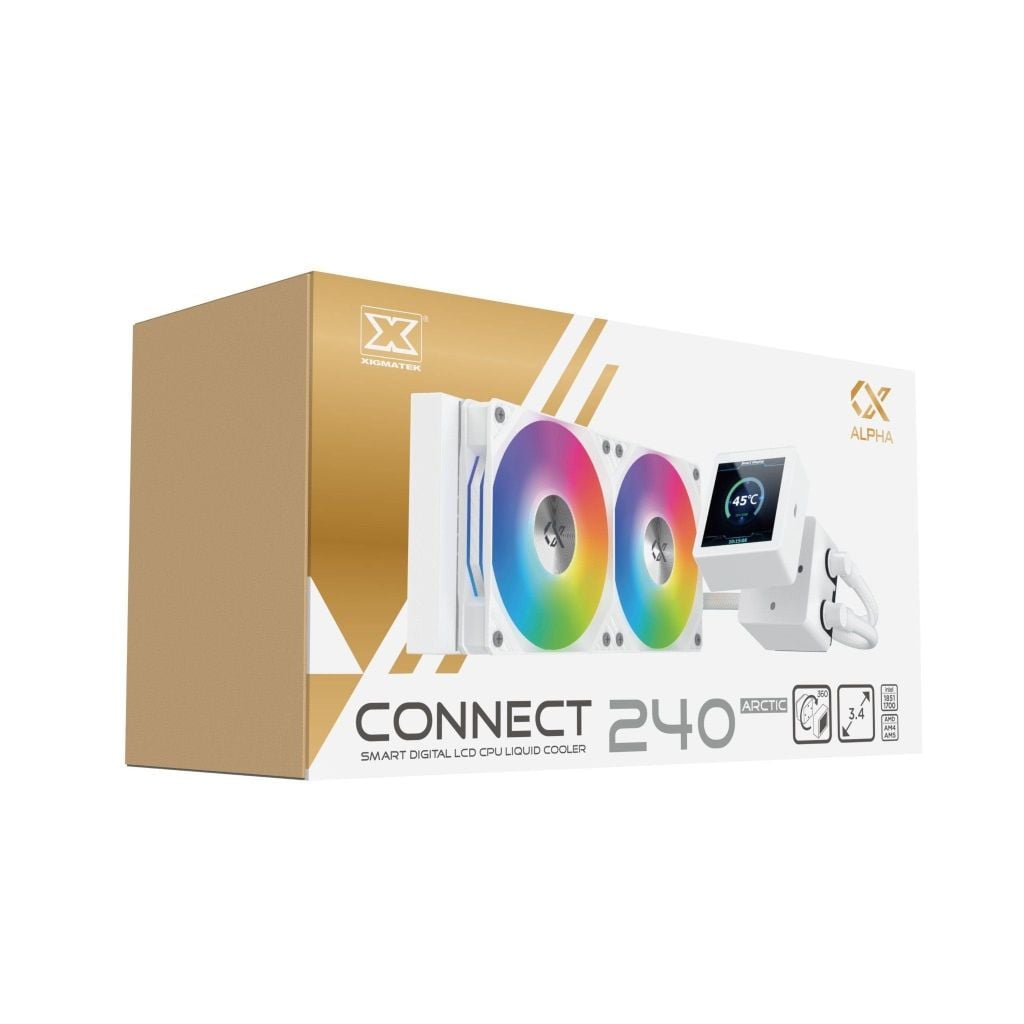 Tản nhiệt nước Xigmatek Alpha Connect 240 ARGB - White