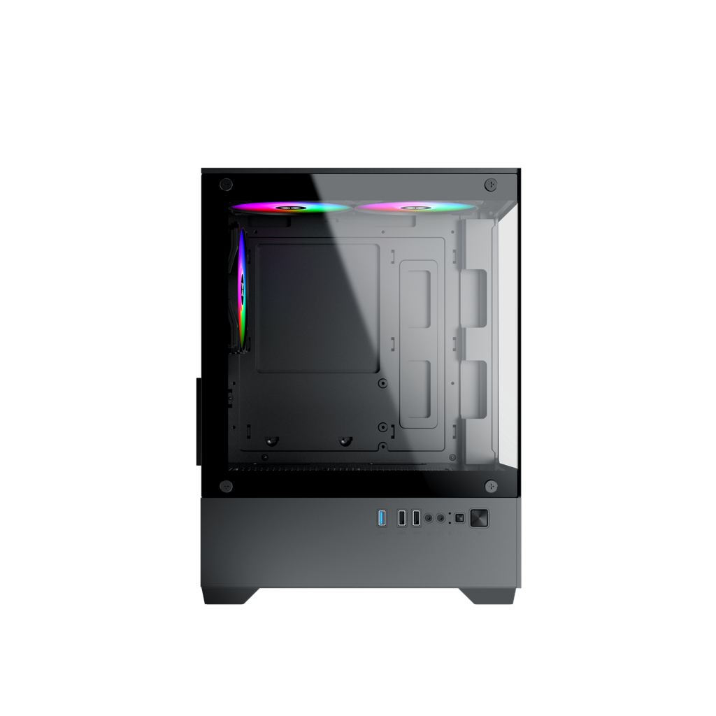 Thùng máy Xigmatek View II 3F M-ATX | Màu đen