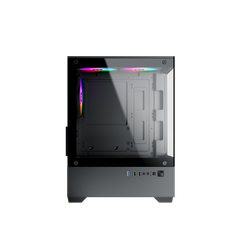 Thùng máy Xigmatek View II 3F M-ATX | Màu đen