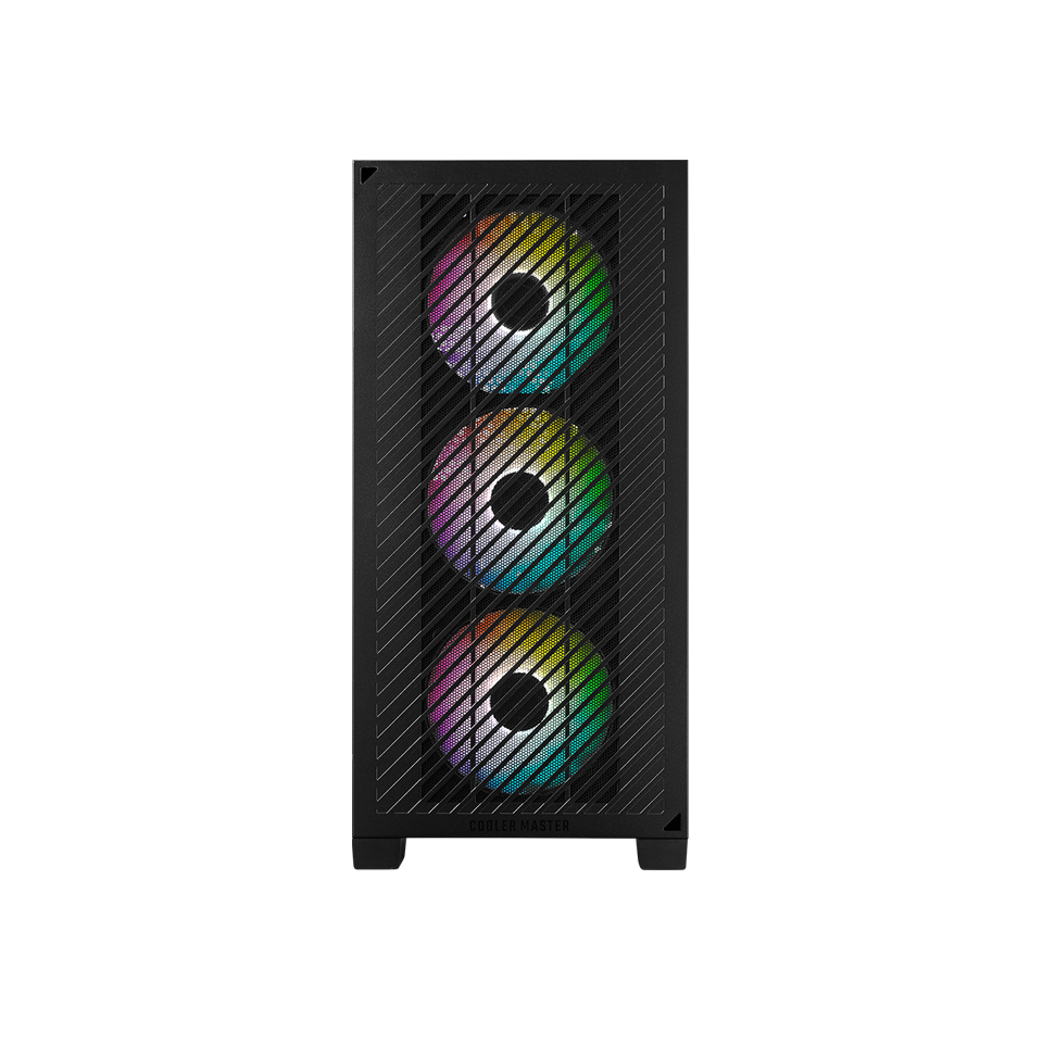Thùng máy Cooler Master Elite 301 - Đen | Kèm 3 fan led (E301-KGNN-S00)
