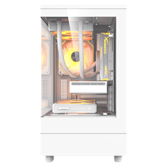 Thùng máy Case DarkFlash DB330M M-ATX | Mặt kính, trắng